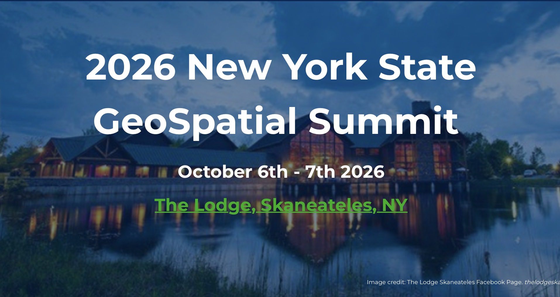 Read more about the article October 6-7: NYSGIS GeoSummit 2026